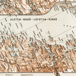 Alsten - Bodö - Lofoten - Hindö district map, 1931