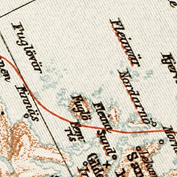 Alsten - Bodö - Lofoten - Hindö district map, 1931