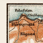 Trondheim (Trondhjem) environs map, 1931