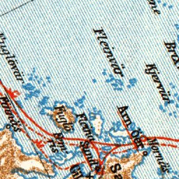 Alsten - Bodö - Lofoten - Hindö district map, 1910
