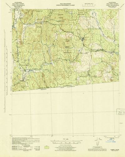 Campo, CA (1942, 62500-Scale) Preview 1
