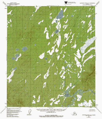 AK-KANTISHNA RIVER A3: Authoritative US Topos 1953