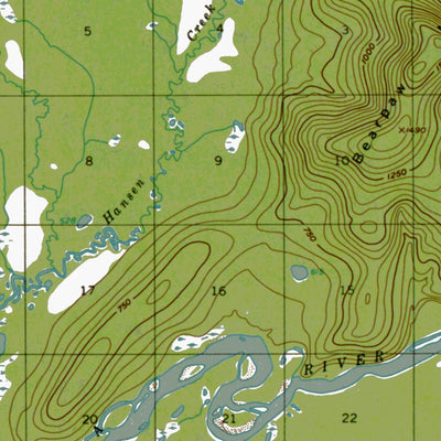 AK-KANTISHNA RIVER A3: Authoritative US Topos 1953