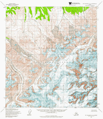 AK-MT MCKINLEY A3: Authoritative US Topos 1954