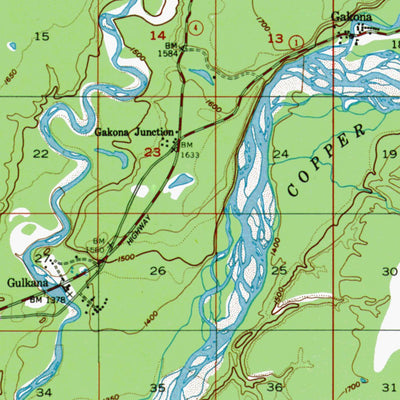 AK-GULKANA B3: Authoritative US Topos 1950