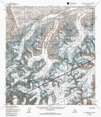 AK-MT MCKINLEY A2: Authoritative US Topos 1954