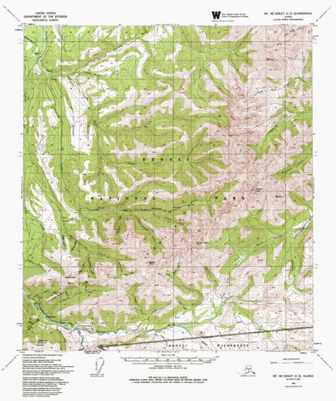 AK-MT MCKINLEY C2: Authoritative US Topos 1954