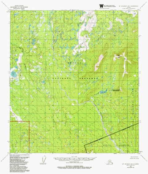 AK-MT MCKINLEY B5: Authoritative US Topos 1953