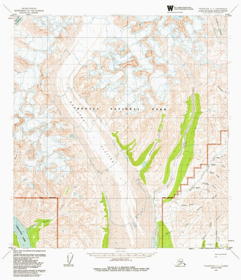 AK-TALKEETNA C3: Authoritative US Topos 1958