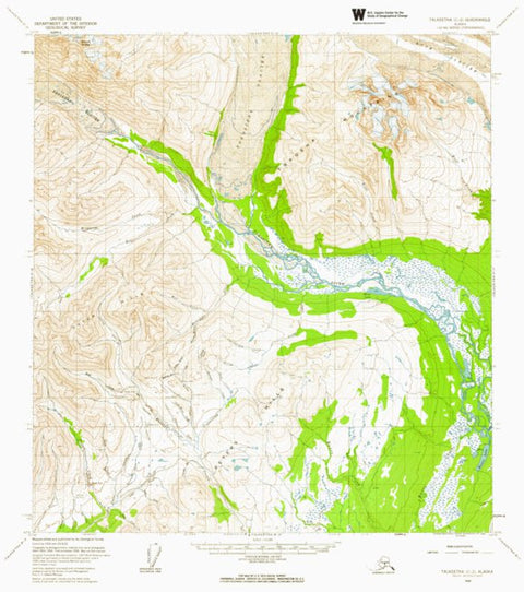AK-TALKEETNA C2: Authoritative US Topos 1958