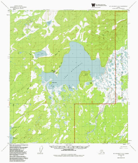 AK-MT MCKINLEY D5: Authoritative US Topos 1953