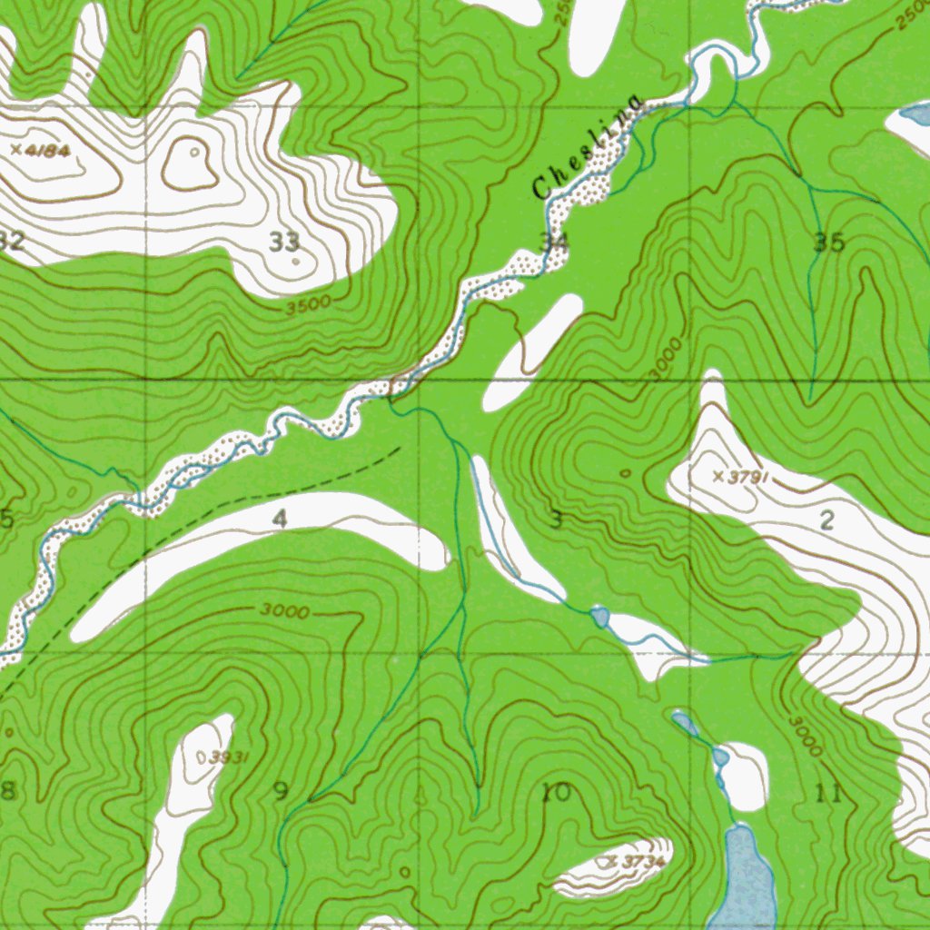 AK-NABESNA C3: Authoritative US Topos 1955 Map by Western Michigan ...
