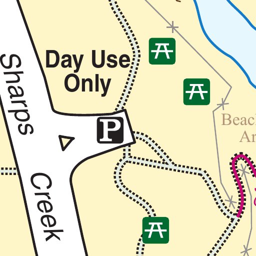 Sharps Creek Recreation Site Map by Bureau of Land Management