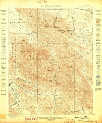 Mount Diablo, CA (1898, 62500-Scale) Preview 1