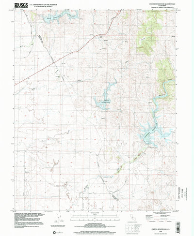 Owens Reservoir, CA (1999, 24000-Scale) Preview 1
