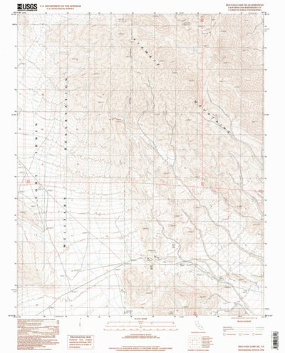 Red Pass Lake NE, CA (1996, 24000-Scale) Preview 1