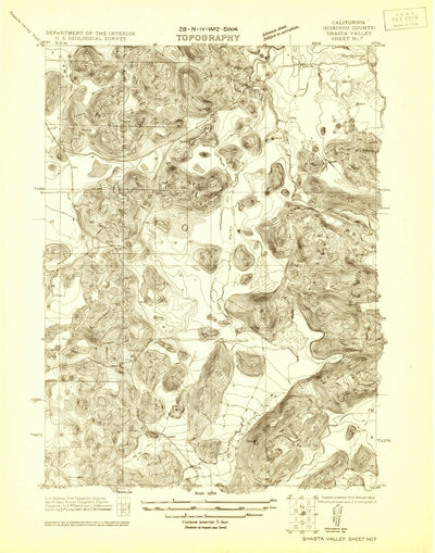 Shasta Valley Sheet No 7, CA (1921, 24000-Scale) Preview 1