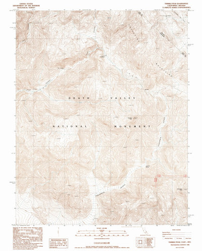 Thimble Peak, CA-NV (1988, 24000-Scale) Preview 1