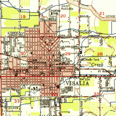 Visalia, CA (1949, 62500-Scale) Preview 3