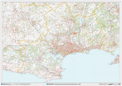 XYZ Postcode Sector Map - (G21) - Bournemouth BH