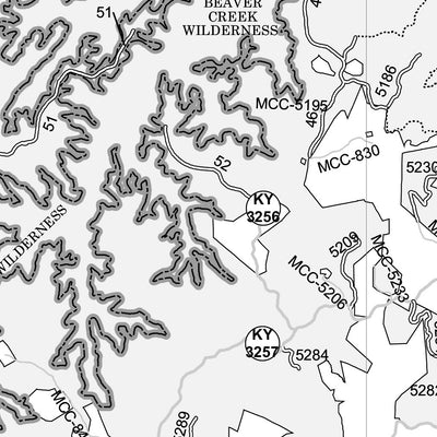 Motor Vehicle Use Map, MVUM, Stearns District, Daniel Boone National Forest