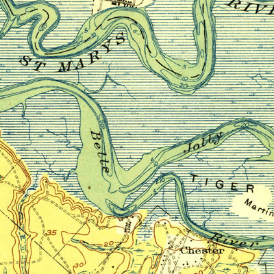 Saint Marys, FL-GA (1919, 62500-Scale) Preview 3