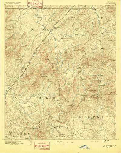 Ellijay, GA-NC-TN (1892, 125000-Scale) Preview 1