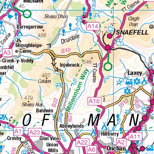 Isle of Man Map by Red Geographics | Avenza Maps
