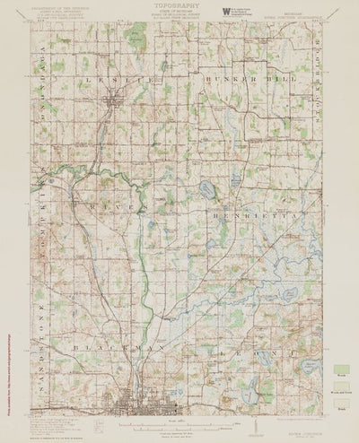 MI-RIVES JUNCTION: Authoritative US Topos Historic 1921