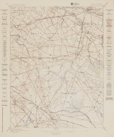 NJ-MT HOLLY: Authoritative US Topos Historic 1898