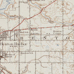 MI-BENTON HARBOR: Authoritative US Topos Historic 1930