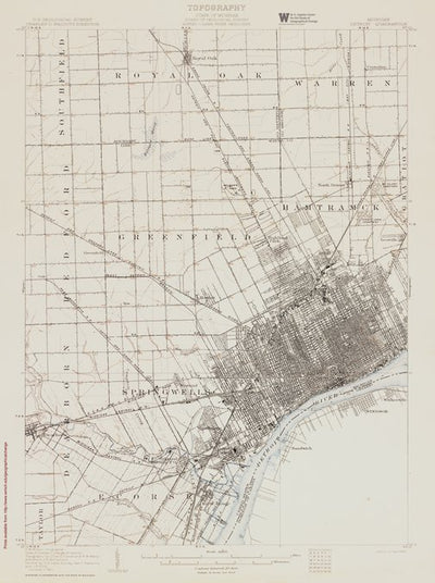 MI-DETROIT: Authoritative US Topos Historic 1905