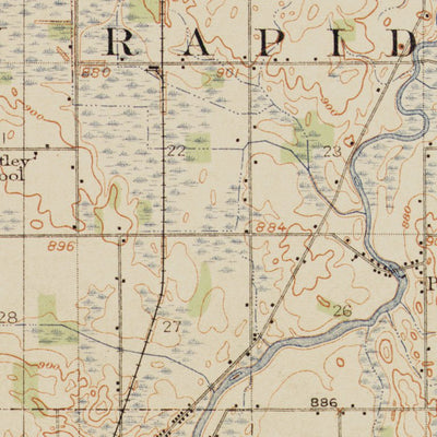 MI-LANSING: Authoritative US Topos Historic 1912