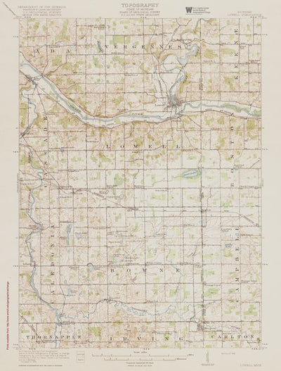 MI-LOWELL: Authoritative US Topos Historic 1918