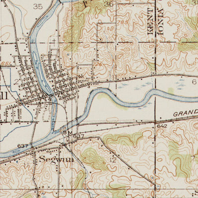 MI-LOWELL: Authoritative US Topos Historic 1918