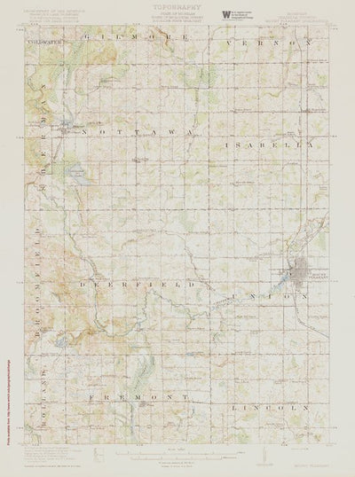 MI-MOUNT PLEASANT: Authoritative US Topos Historic 1919