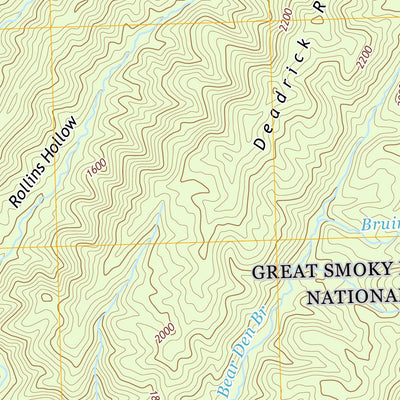 NPS/USGS 2016 Calderwood Topographic Map
