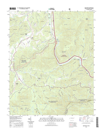 NPS/USGS 2016 Hartford Topographic Map