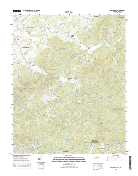 NPS/USGS 2016 Richardson Cove Topographic Map