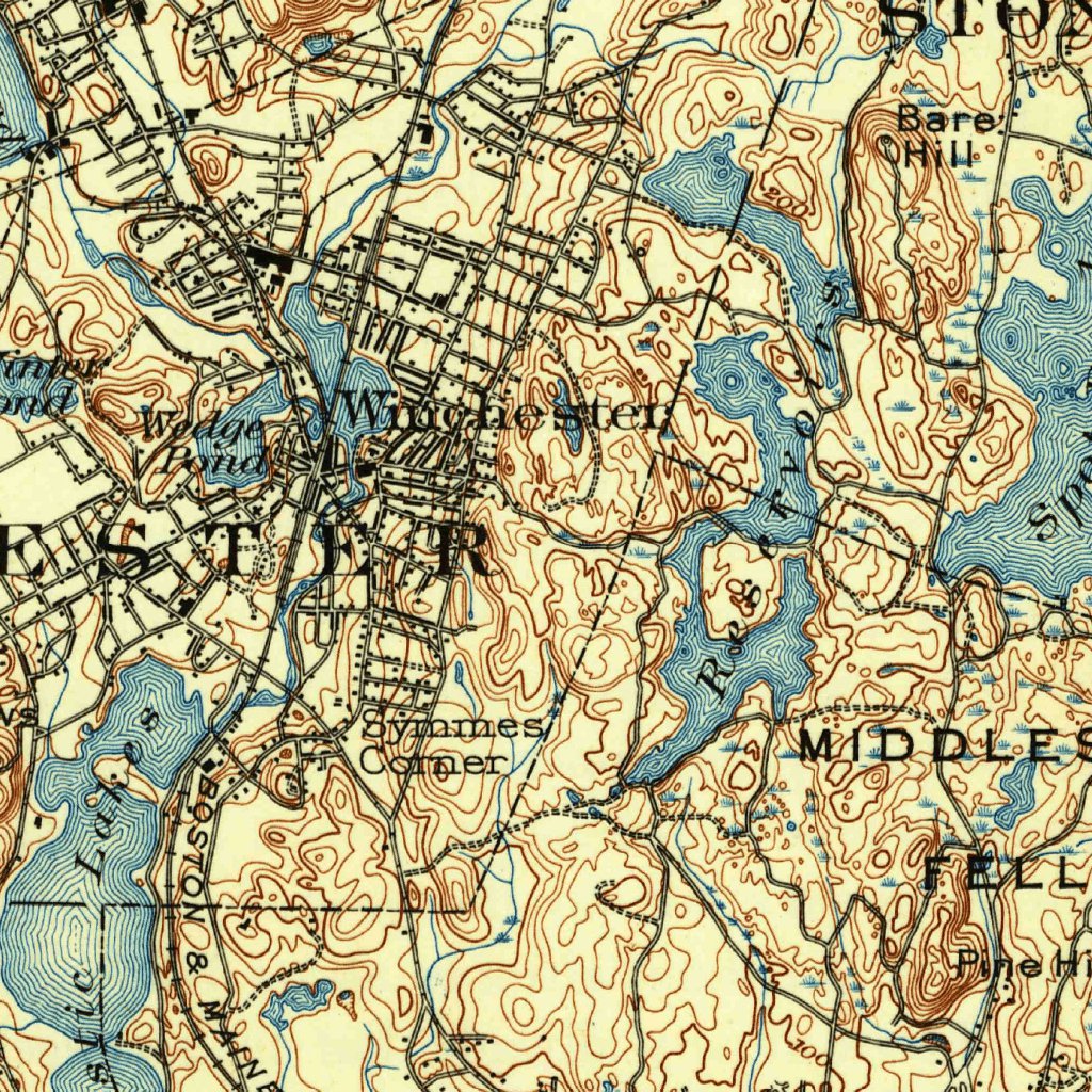 Boston, MA (1903, 62500-Scale) Map by United States Geological Survey ...