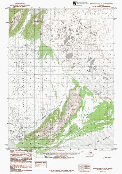 AK-BERING GLACIER A8: Authoritative US Topos 1984
