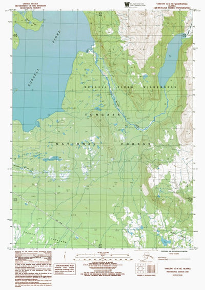 AK-YAKUTAT C4 SE: Authoritative US Topos 1987