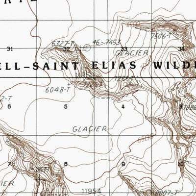 AK-BERING GLACIER C2: Authoritative US Topos 1985