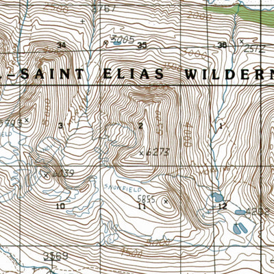 AK-BERING GLACIER D6: Authoritative US Topos 1984