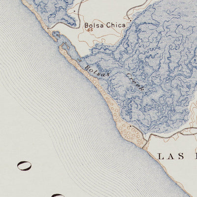 CA-LAS BOLSAS: Authoritative US Topos Historic 1896