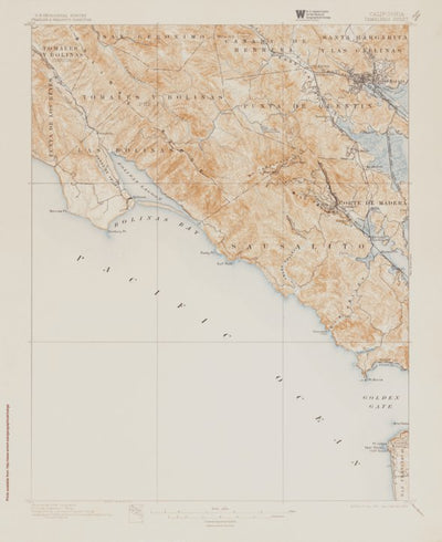 CA-TAMALPAIS: Authoritative US Topos Historic 1897