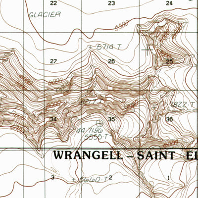 AK-BERING GLACIER B2: Authoritative US Topos 1985
