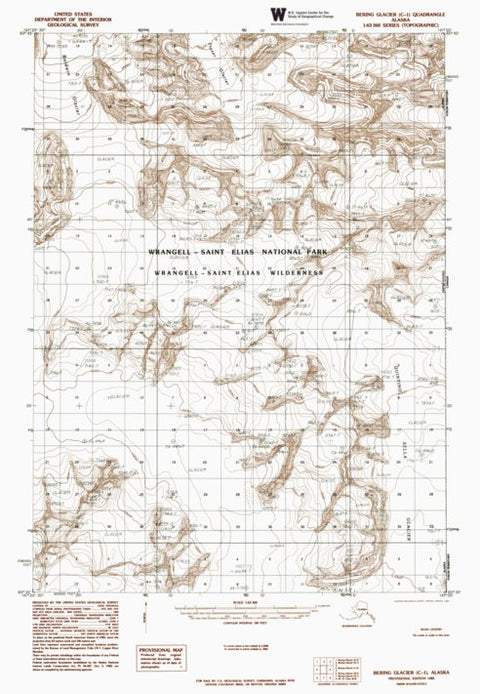 AK-BERING GLACIER C1: Authoritative US Topos 1985