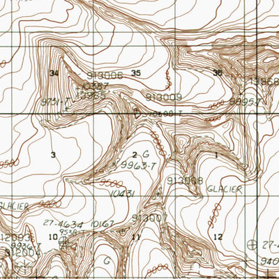 AK-BERING GLACIER C1: Authoritative US Topos 1985