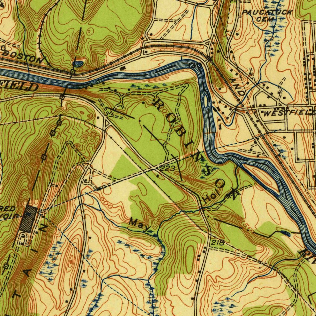 West Springfield, MA-CT (1938, 31680-Scale) Map by United States ...